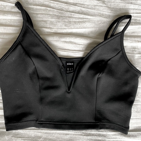 Deep V Crop Top - Picture 1 of 1
